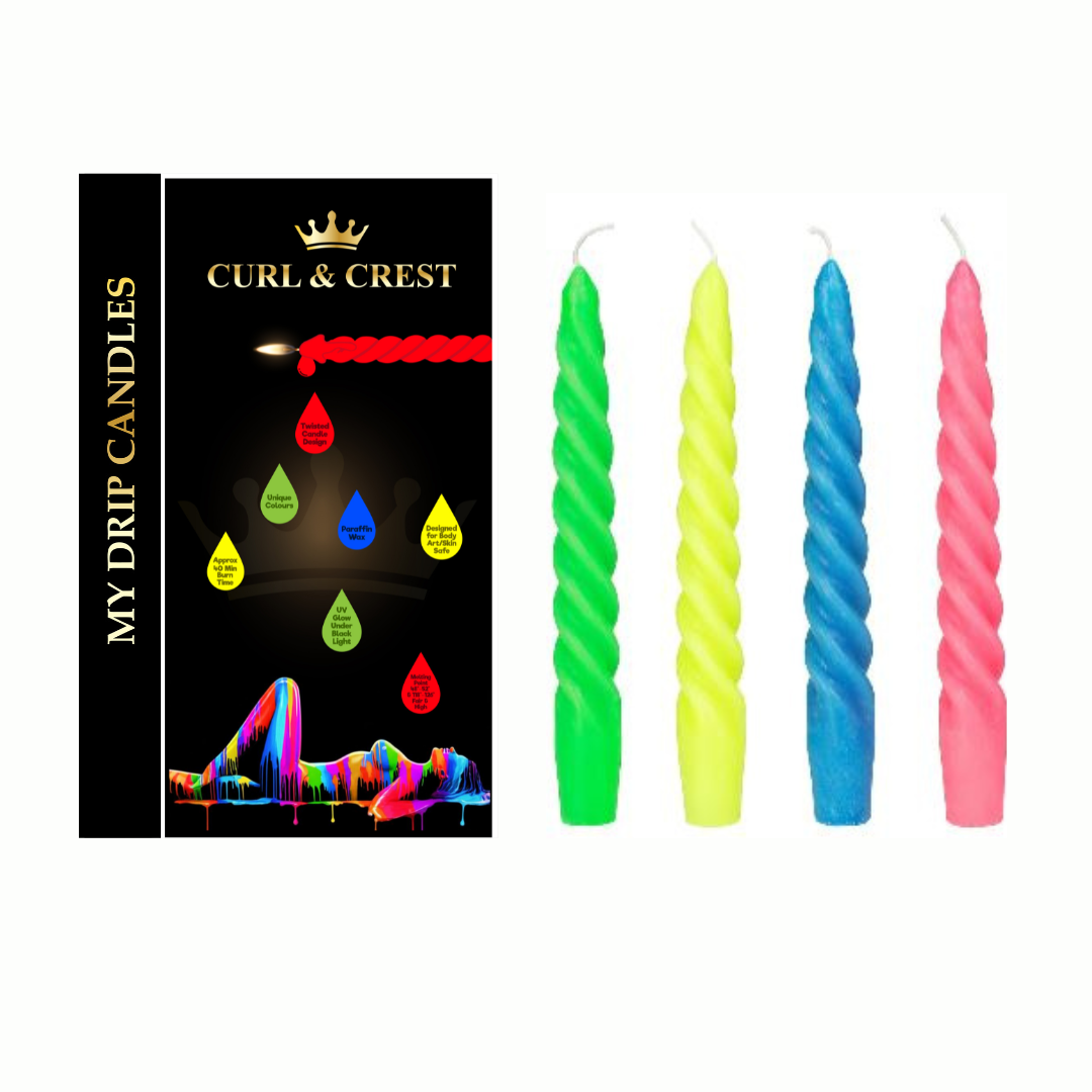UV Drip Candles - 4 Pack (Candles Only)